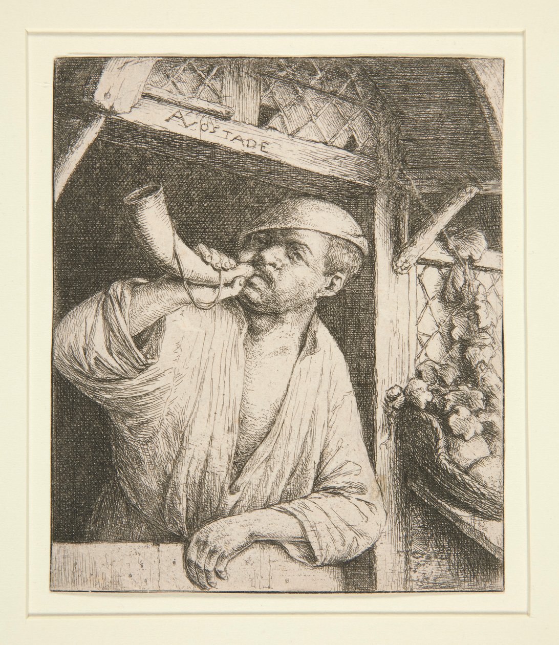 Fırıncı Kornasını Çalıyor by Adriaen van Ostade