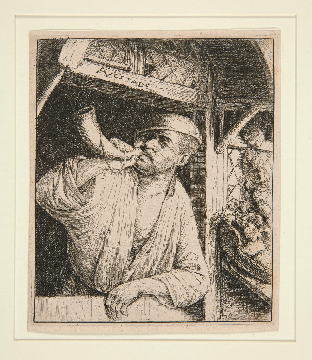 Fırıncı Kornasını Çalıyor by Adriaen van Ostade