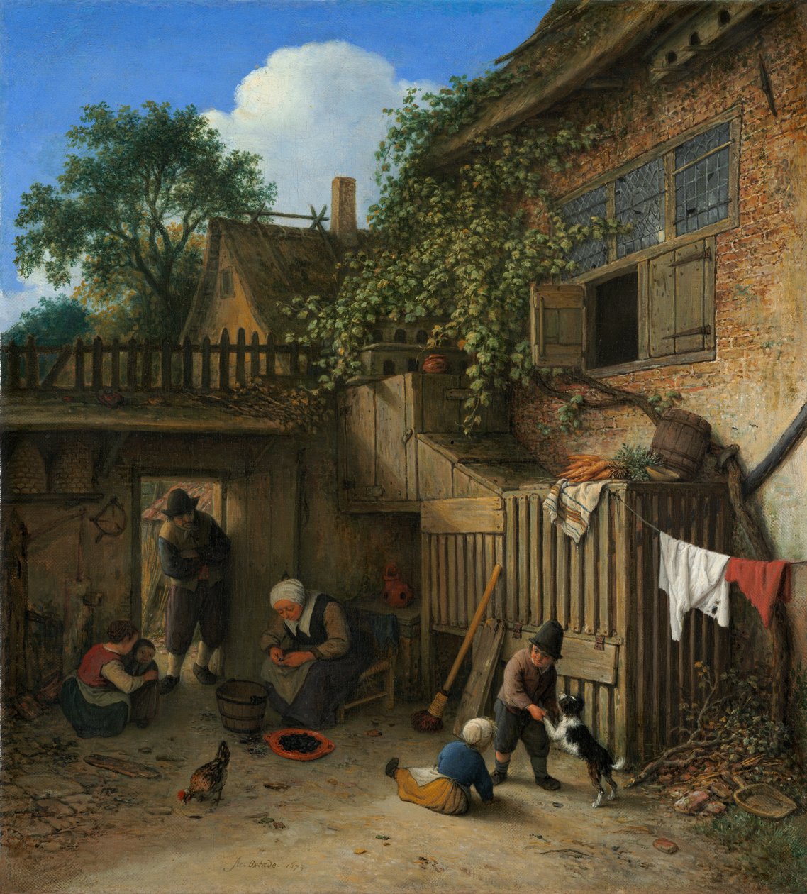 Kulübe Kapısı by Adriaen van Ostade