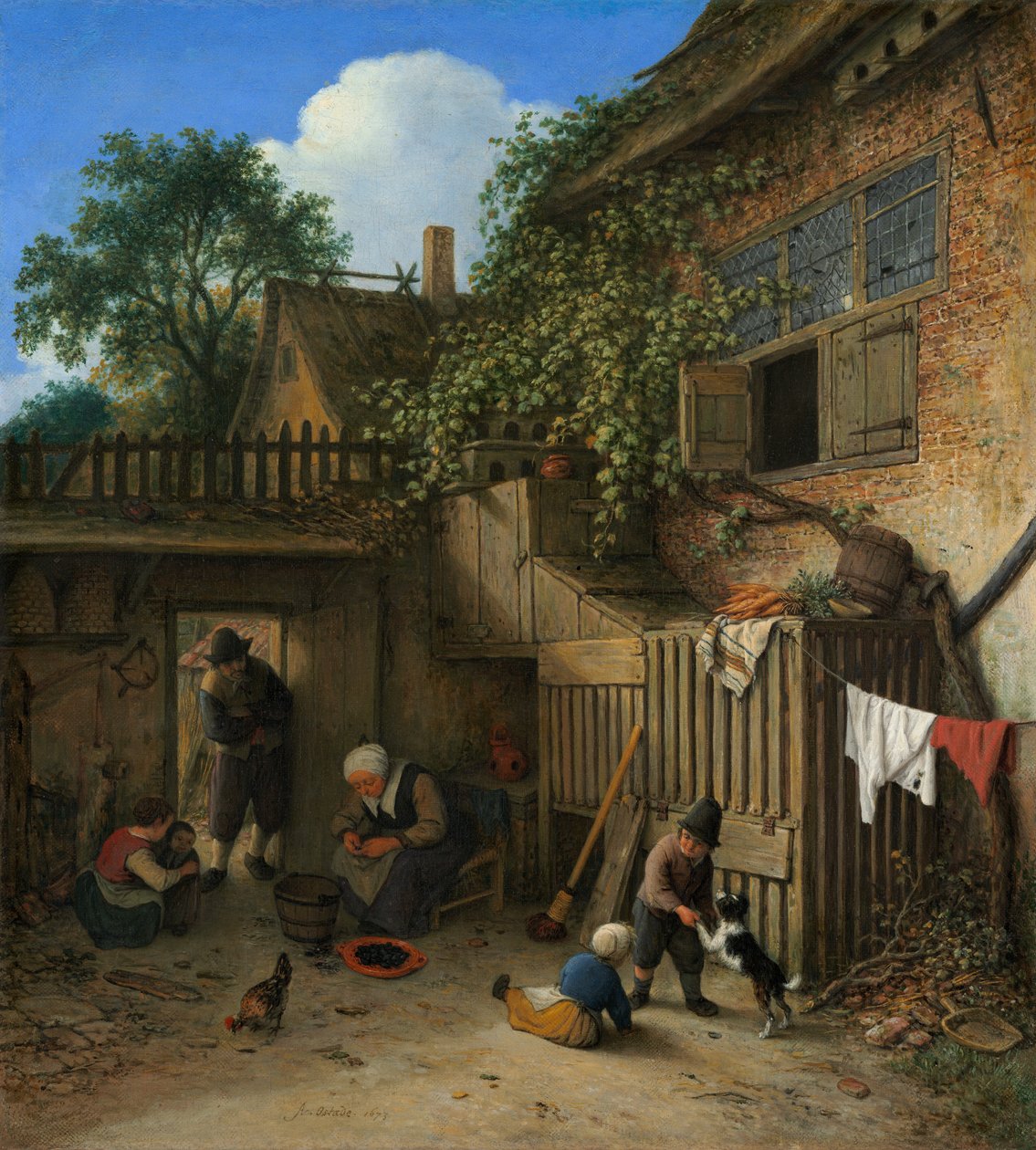 Kulübe Kapısı, 1673. by Adriaen van Ostade
