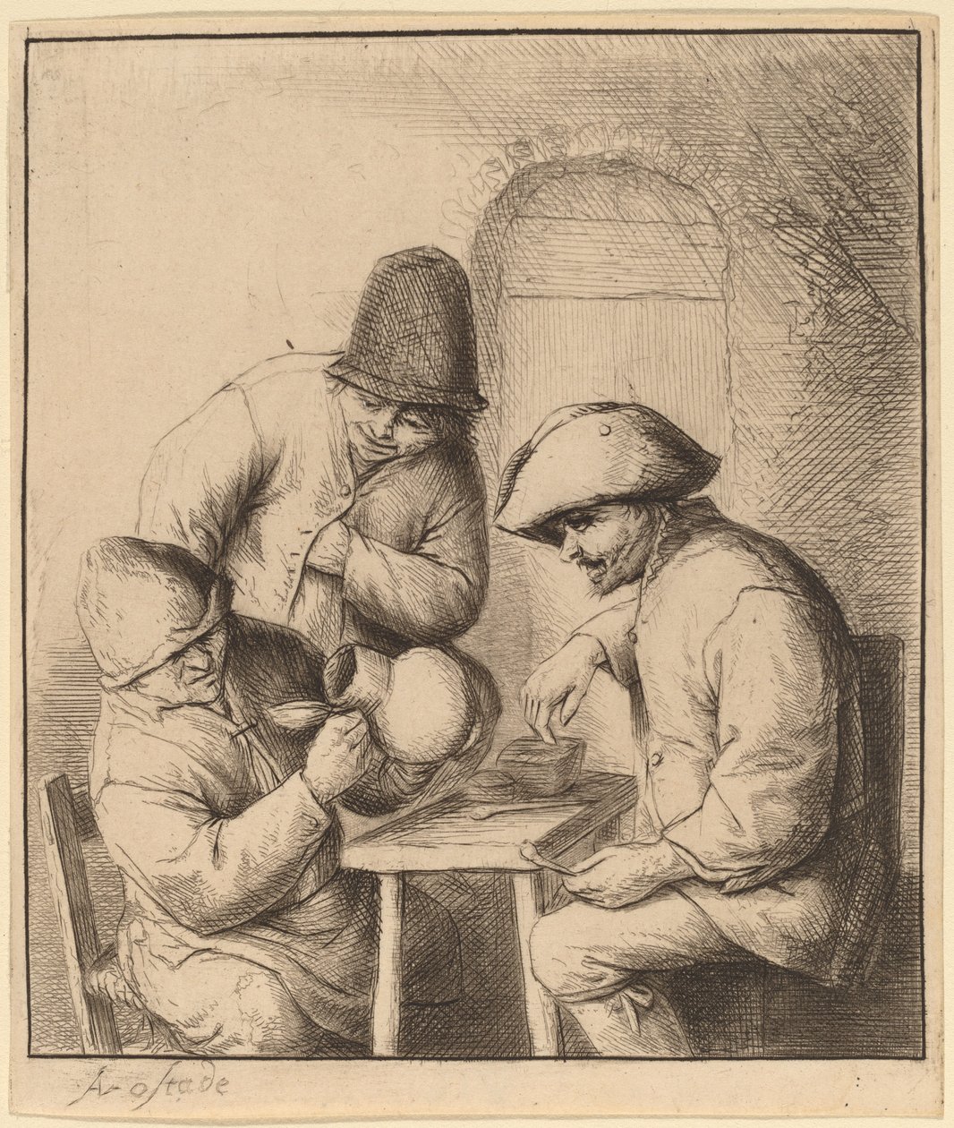 Boş Sürahi by Adriaen van Ostade