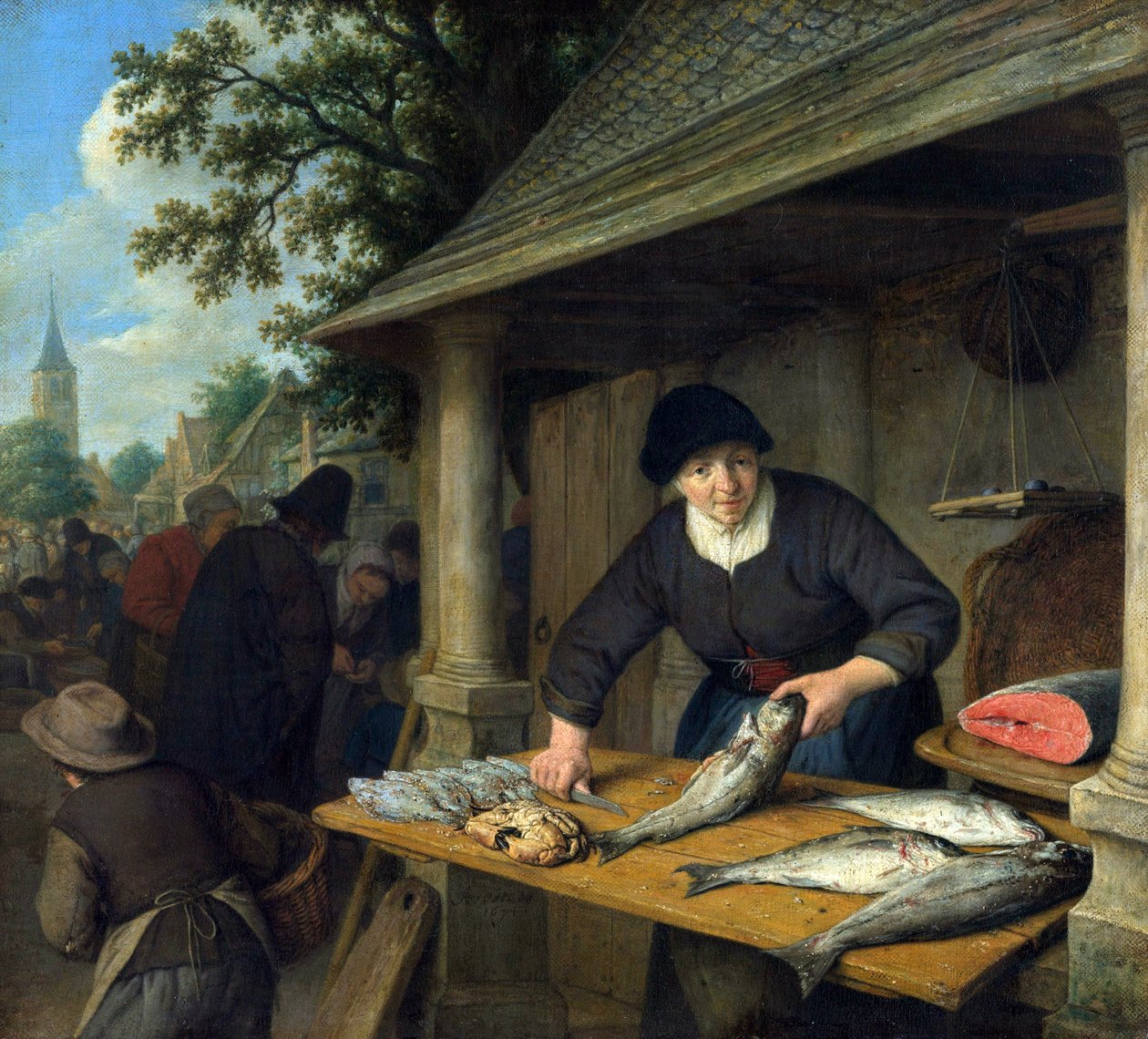 Balık Kadını by Adriaen Jansz. van Ostade