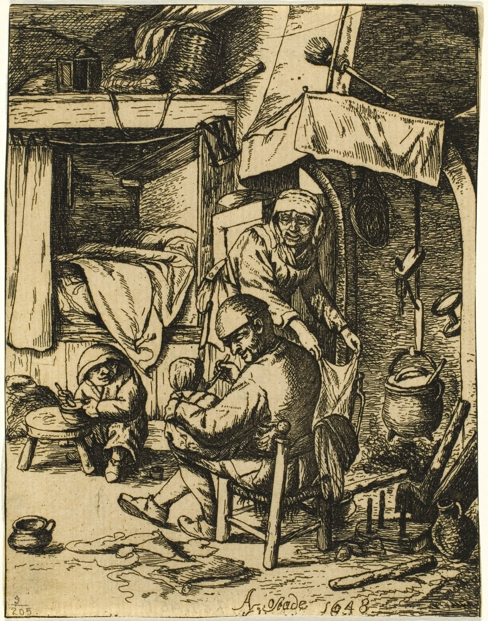 Pater Aileleri by Adriaen van Ostade