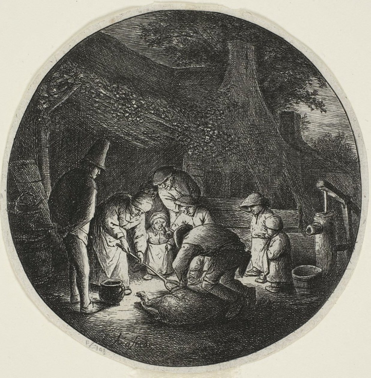 domuz katilleri by Adriaen van Ostade
