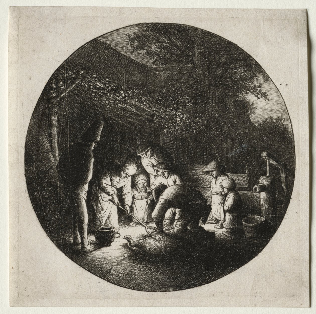 domuz katilleri by Adriaen van Ostade