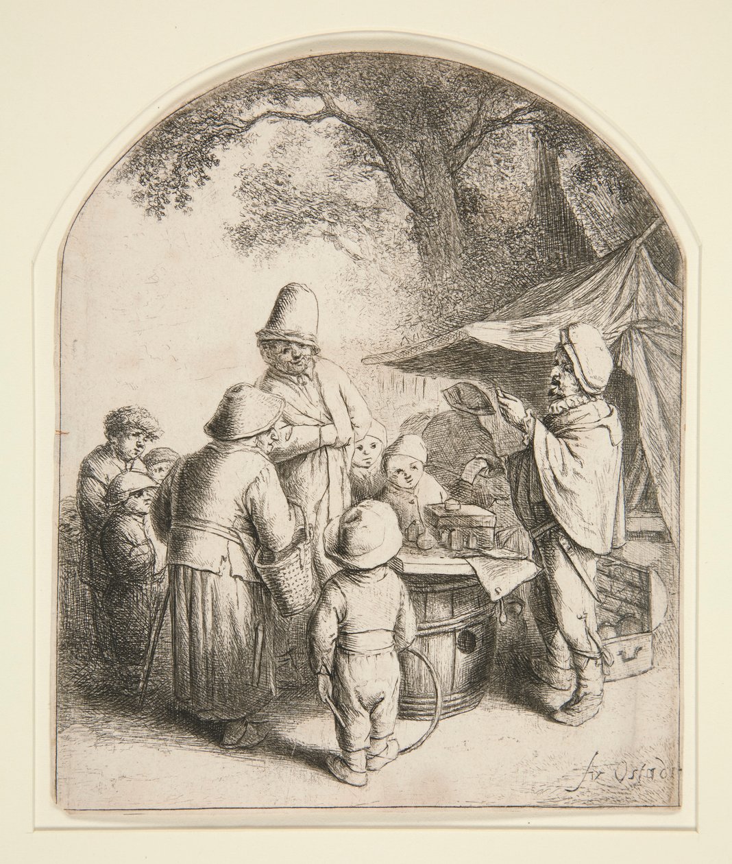 şarlatan avcısı by Adriaen van Ostade