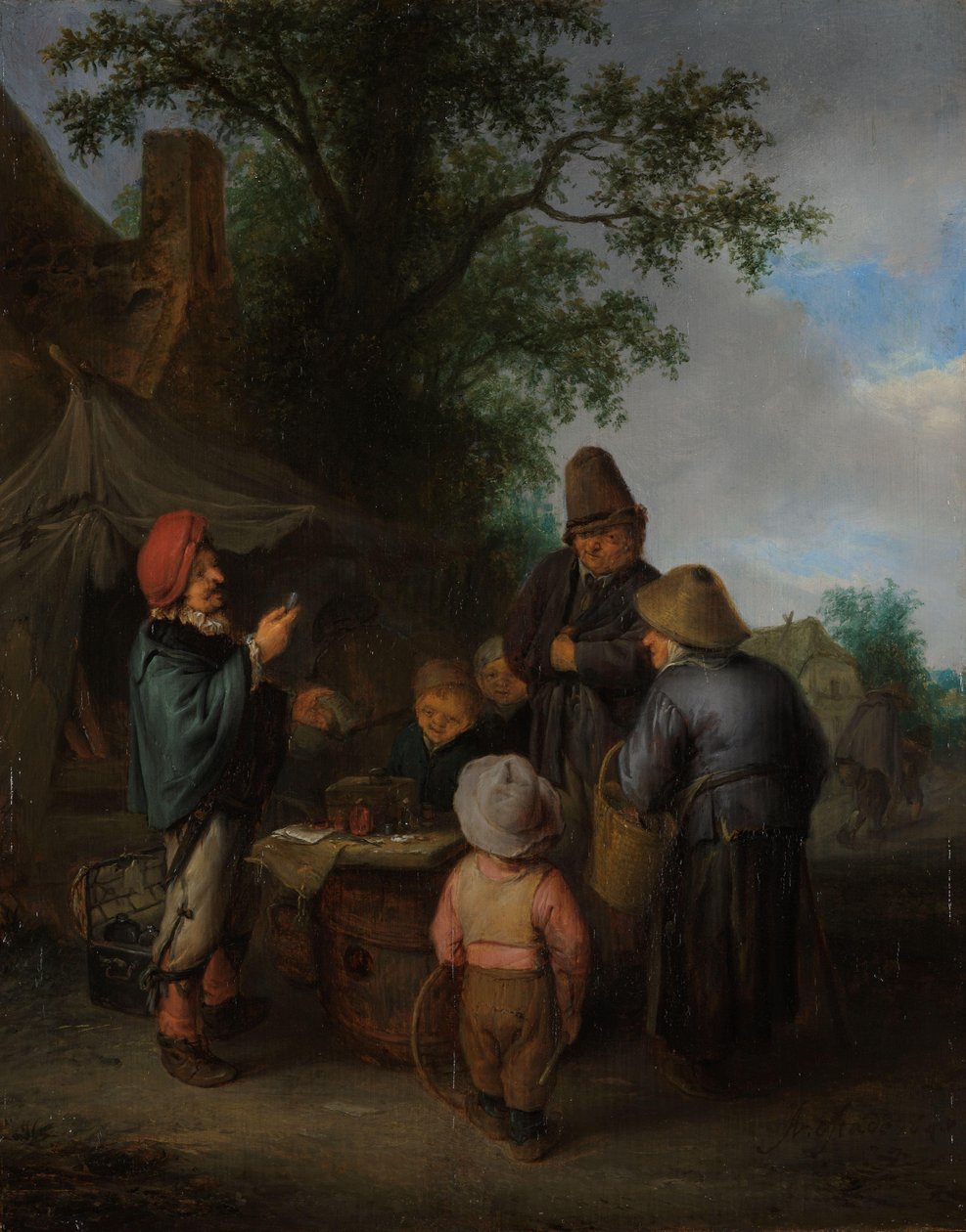şarlatan avcısı by Adriaen van Ostade