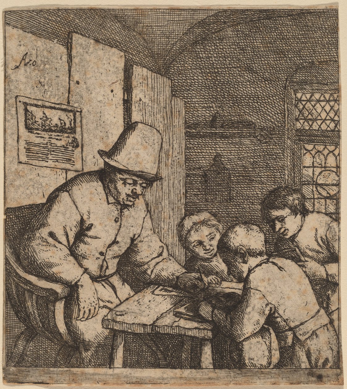 okul müdürü by Adriaen van Ostade