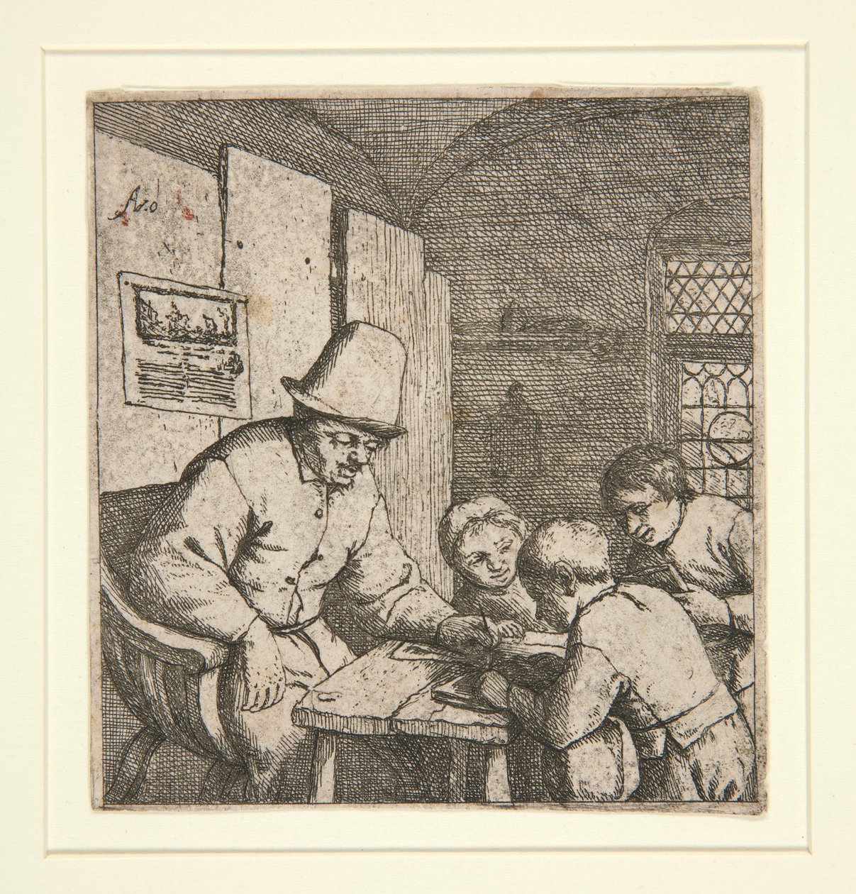 okul müdürü by Adriaen van Ostade