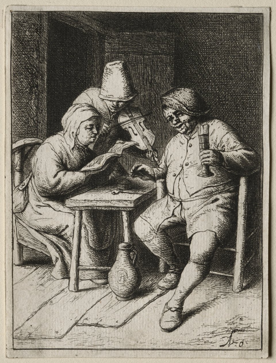 Şarkıcı by Adriaen van Ostade