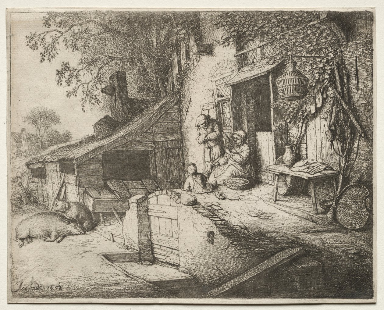 Dönen Kadın by Adriaen van Ostade