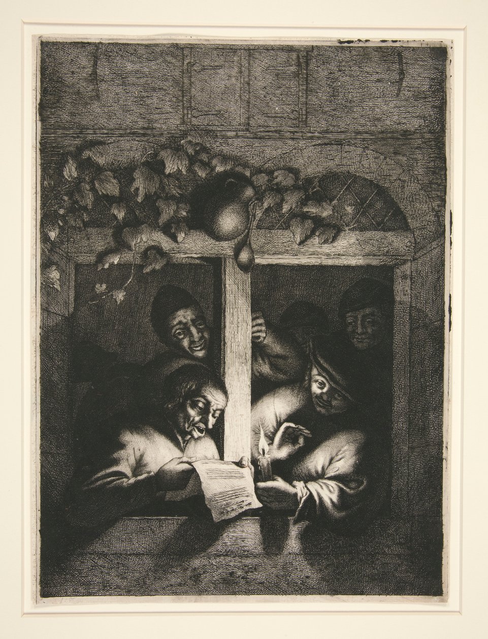 a. Ayakkabıcı b. Şarkıcılar by Adriaen van Ostade