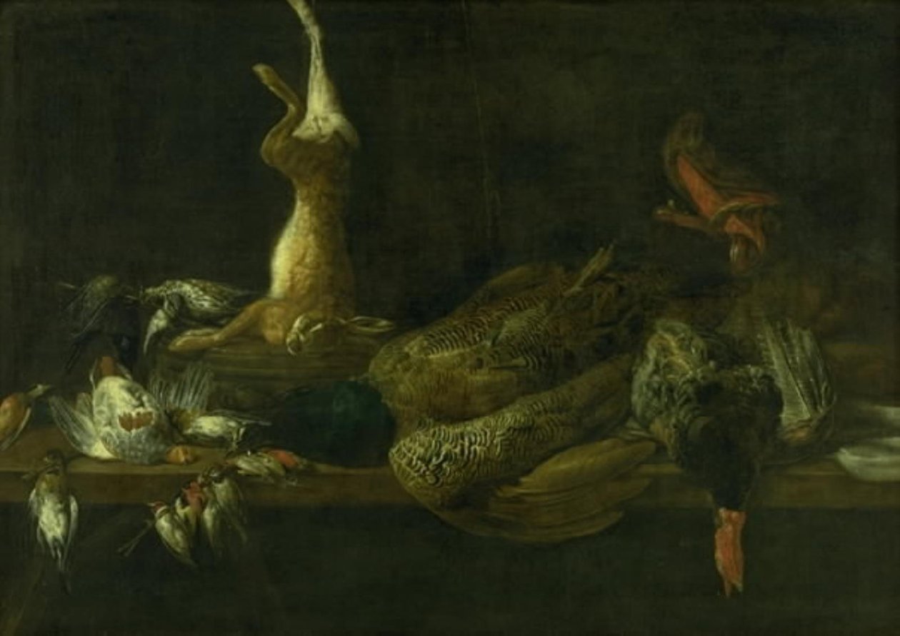 Masada Oyun ile Natürmort by Adriaen van Utrecht