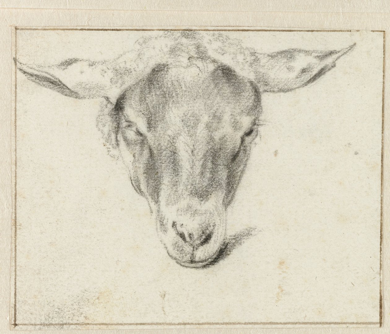 Koyun başı, önden by Adriaen van de Velde (attributed to)