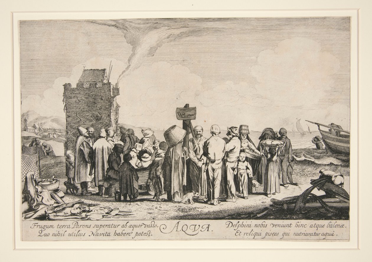 Aqua, Dört Element setinden by Adriaen van de Velde