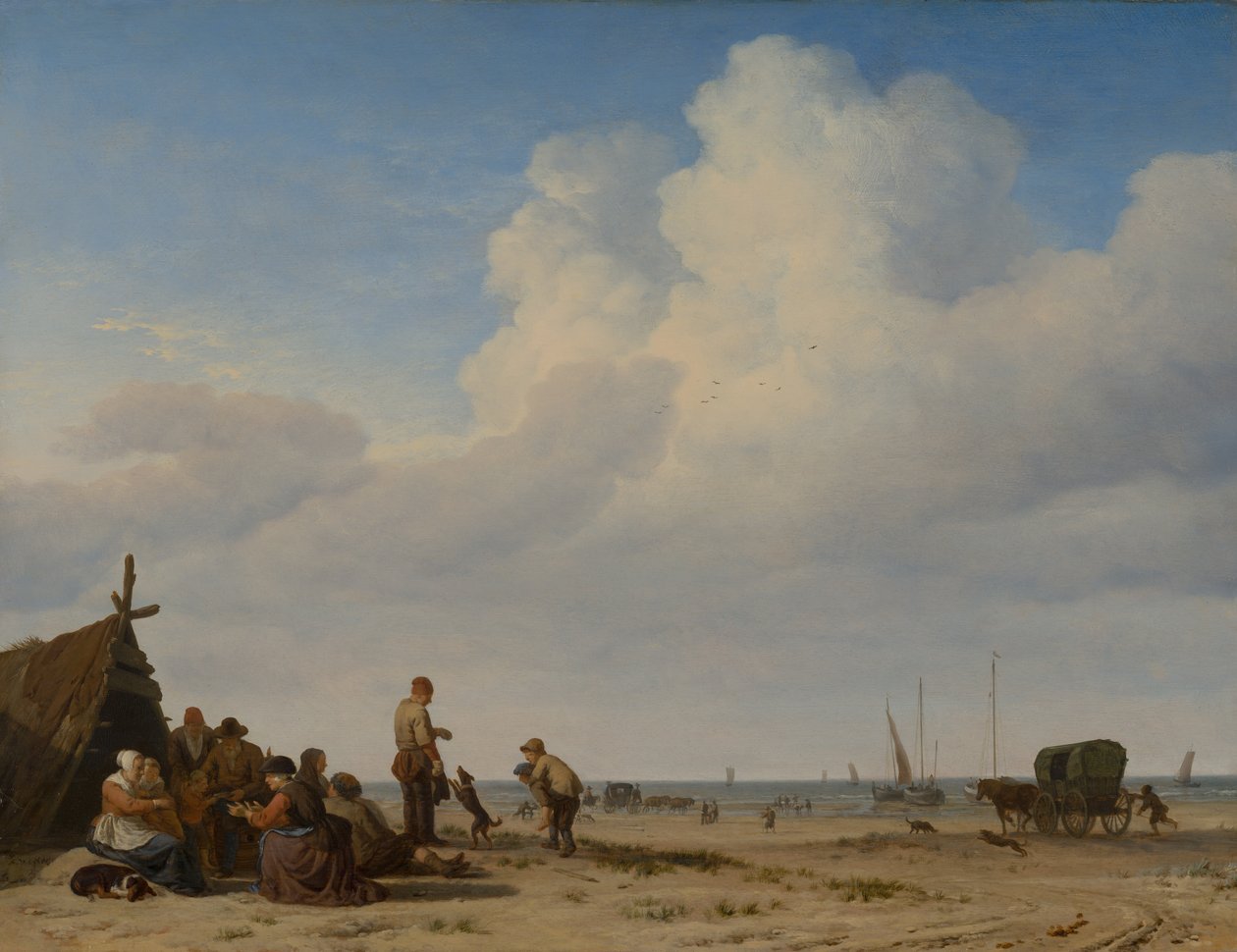 Sahil Manzaralı, 1663-1665 by Adriaen van de Velde