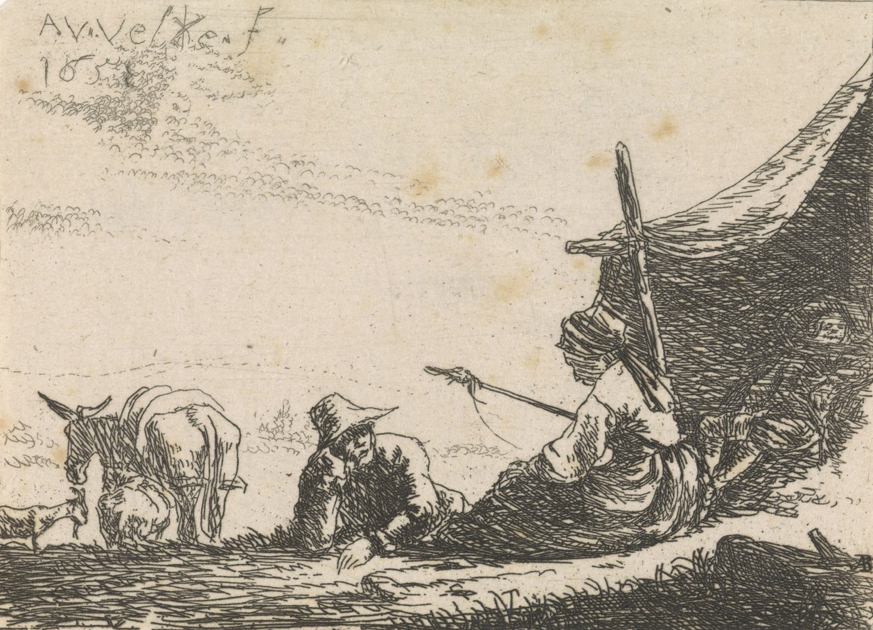 Çadır figürleri, 1653 by Adriaen van de Velde