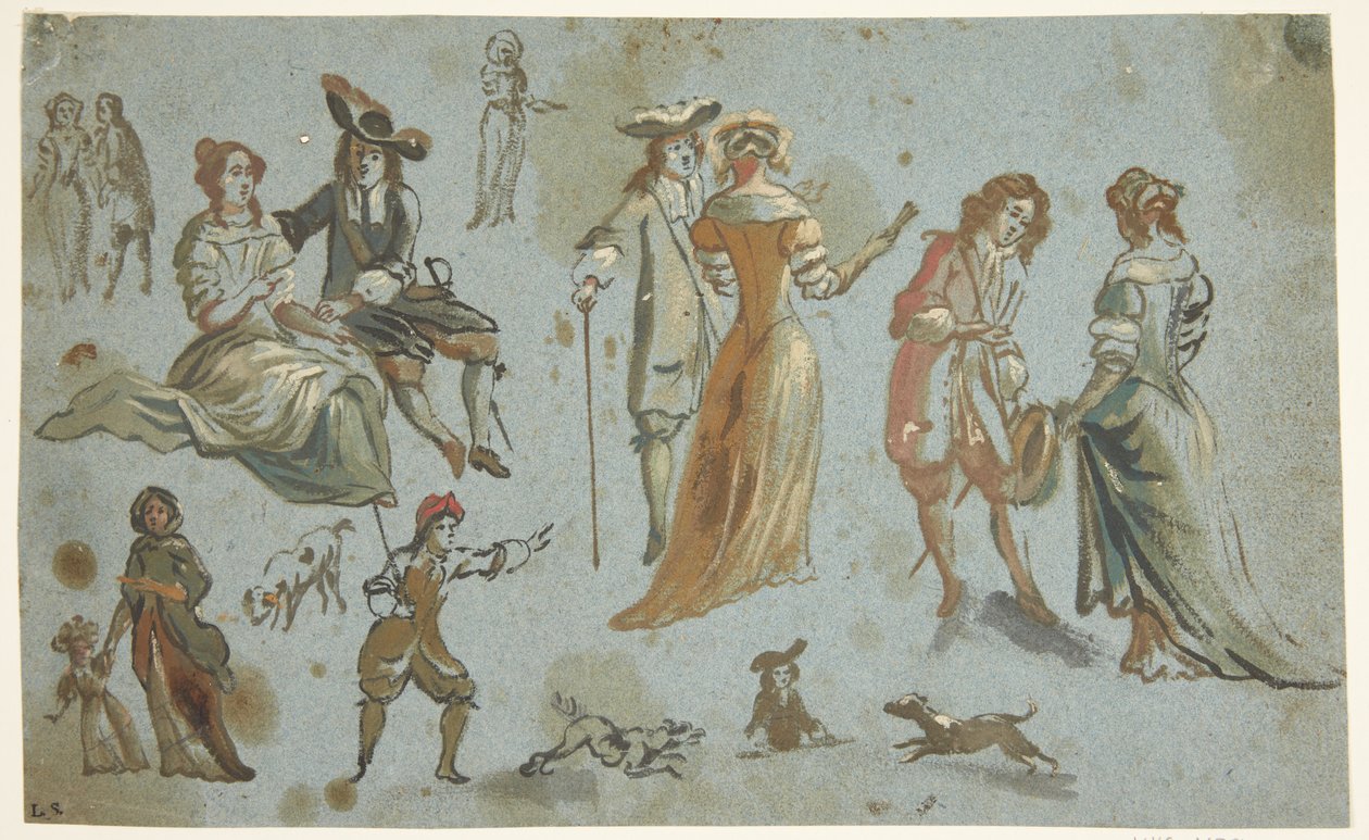 Şekil çalışmaları by Adriaen van de Velde