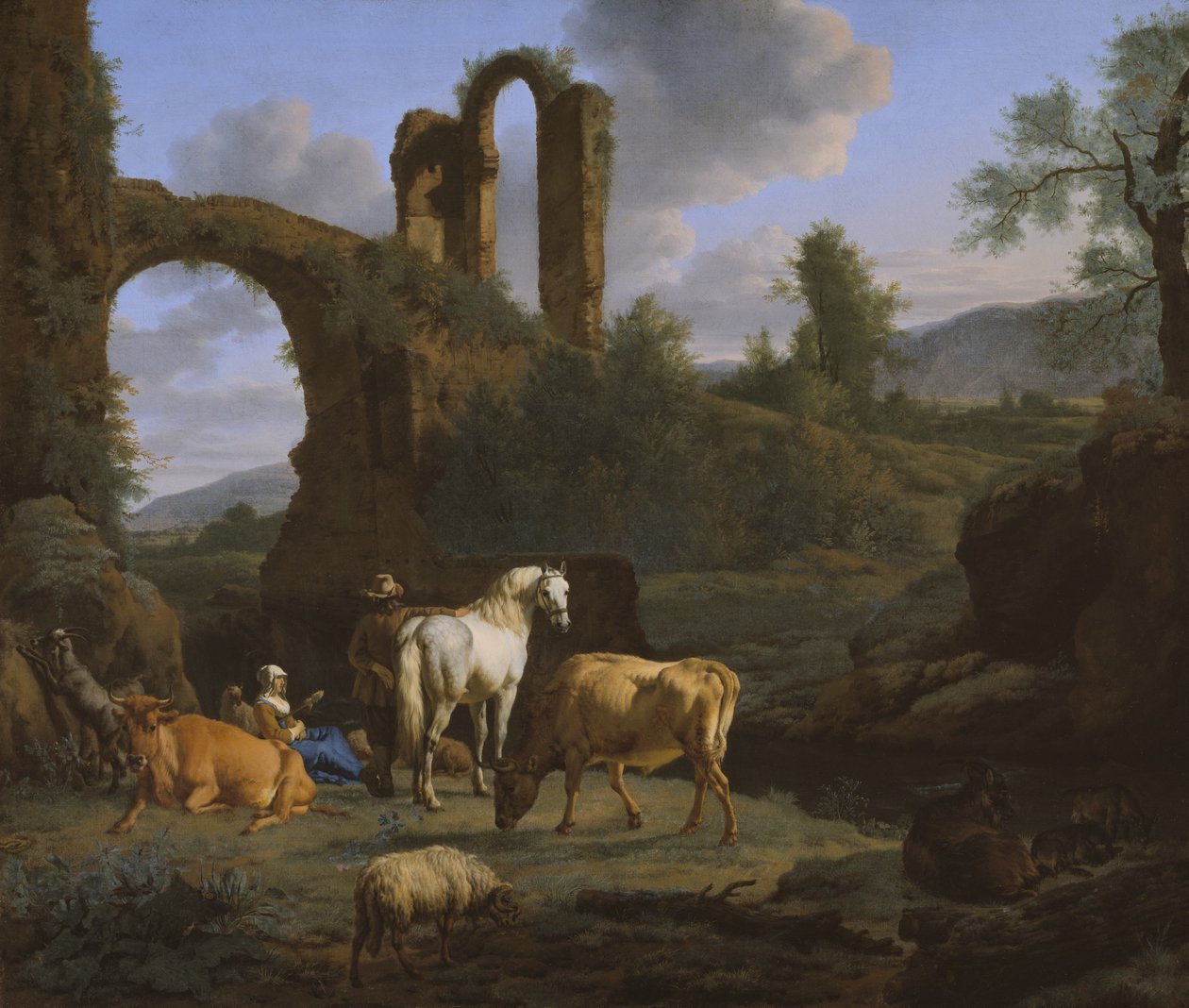 Harabelerle Pastoral Manzara, 1664 by Adriaen van de Velde