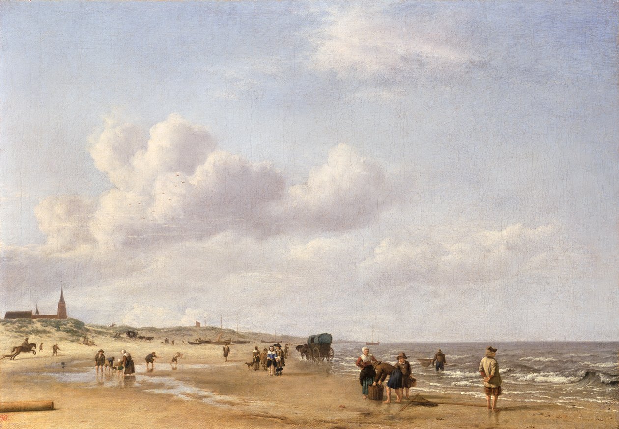 Scheveningen Sahili, 1658 by Adriaen van de Velde