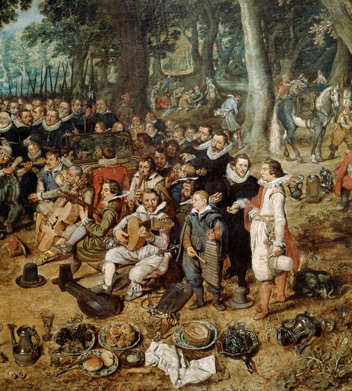 Hollanda ve İspanya arasındaki 1609 Ateşkes Alegorisi, detay, 17. yüzyıl by Adriaen van de Venne