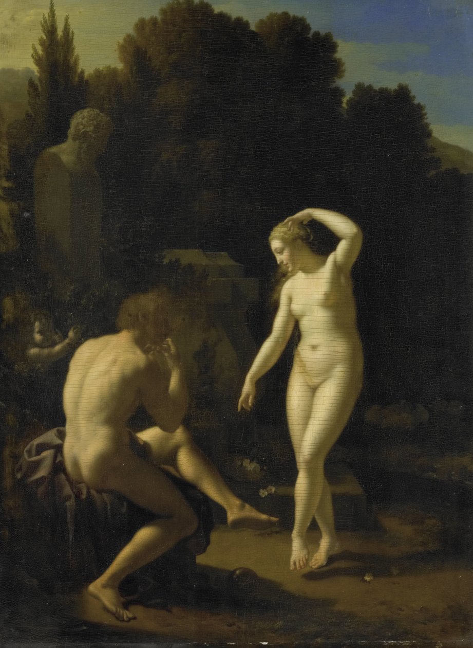 Çobanın Flütüyle Dans Eden Bir Peri by Adriaen van der Werff