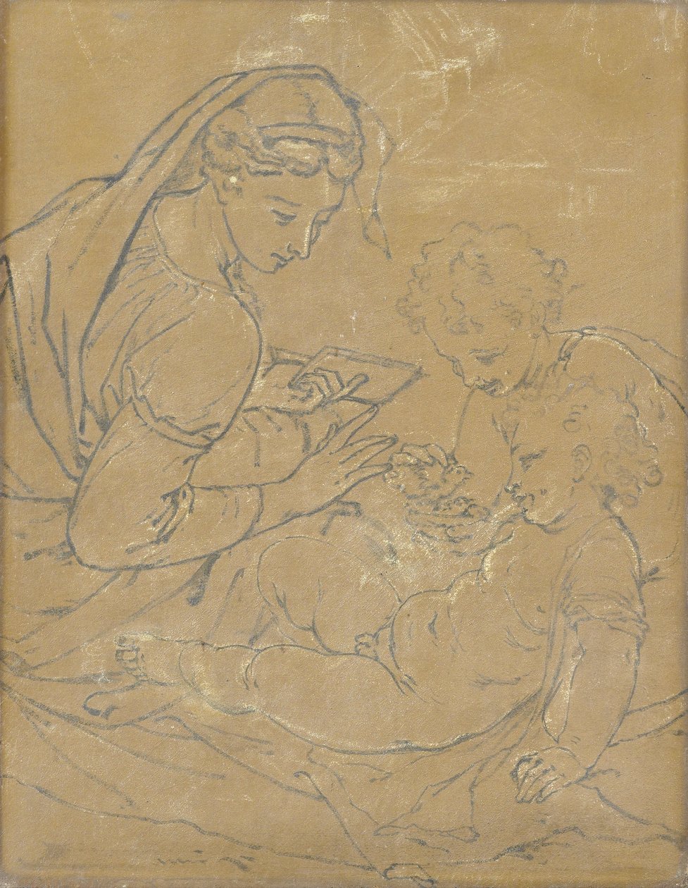 Aziz John ile Madonna ve Çocuk by Adriaen van der Werff