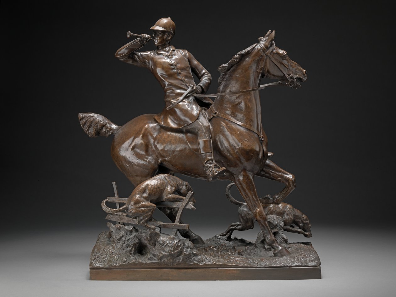 Gone Away - Bir Av Grubu, 1887 dolayları (bronz) by Adrian Jones