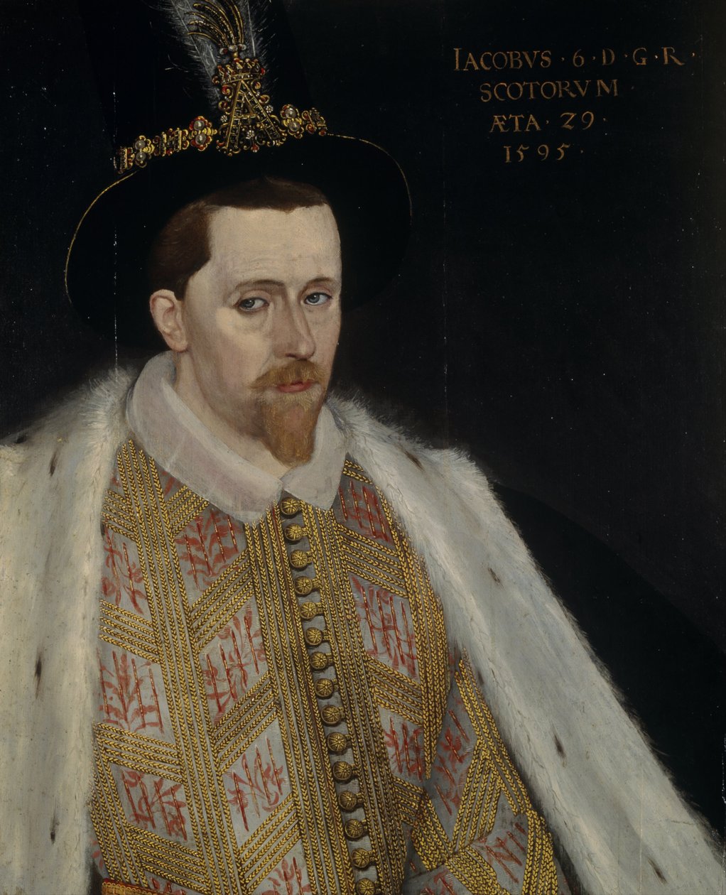 James VI ve I 1566-1625, İskoçya Kralı, 1595 by Adrian Vanson