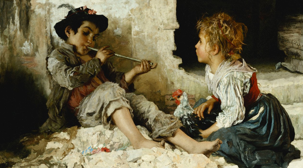 Büyülenmiş Bir Seyirci, 1876 by Adriano Bonifazi