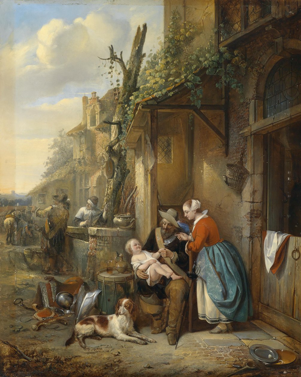 Ülke hizmetçilerinin geri kalanı by Adrien Joseph Verhoeven Ball