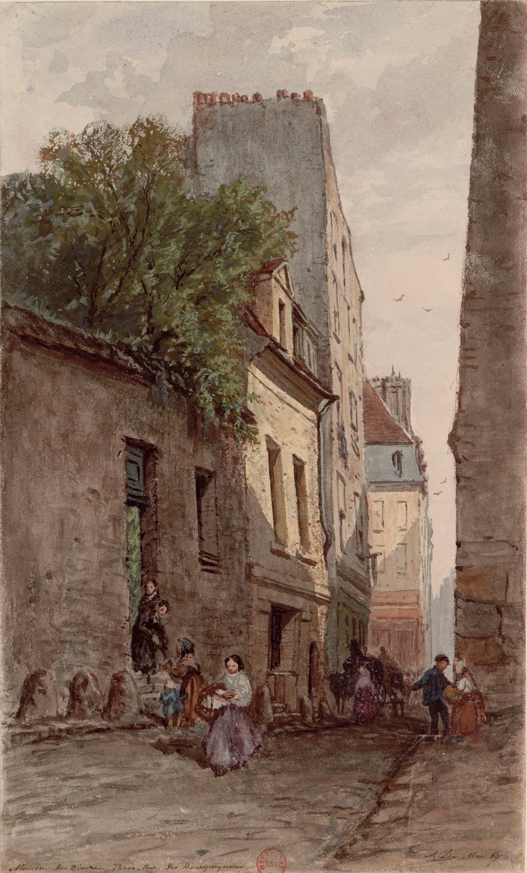 Diyakoz François de Pâris (1690-1727), Paris, rue des Bourguignons (şimdi boulevard de Port-Royal). Adrien Dauzats