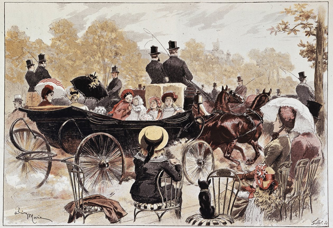 19. yüzyılın sonlarında Marie tarafından Champs-Elysées