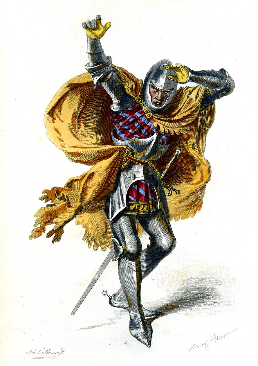 Aziz Paul'un Dönüşümü: Saulus, Fransız kralı VI. Charles yönetimindeki performans. 1872 (gravür) by Adrien Emmanuel Marie