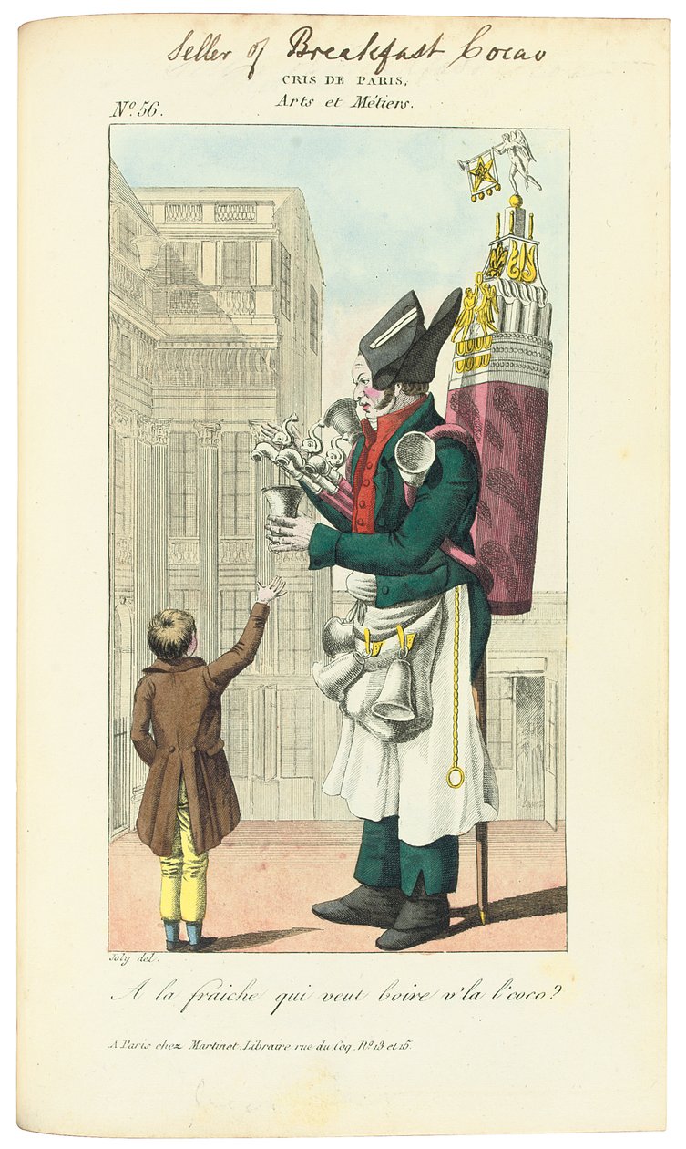Kahvaltı Kakao Satıcısı, c. 1813 by Adrien Joly