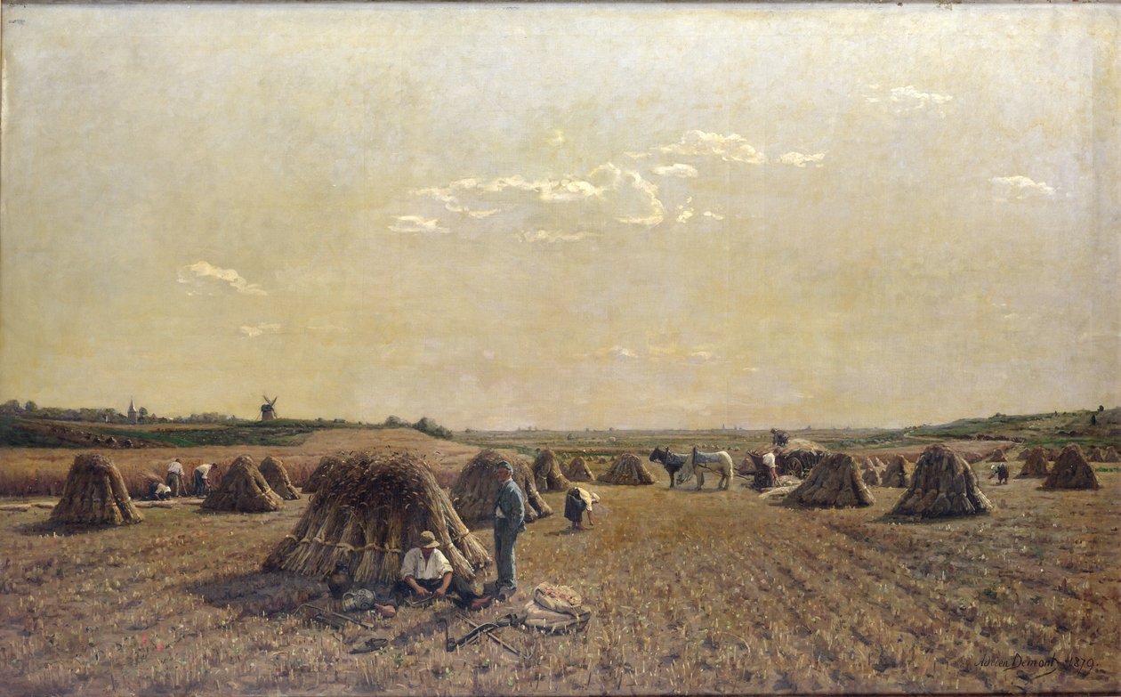 Hasat Sahnesi, 1879 by Adrien Louis Demont