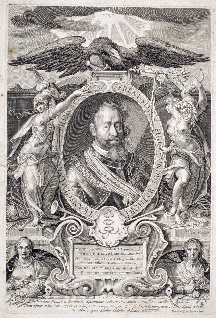Sigismund Bathory (1572-1613) 1607  by Aegidius Sadeler or Saedeler