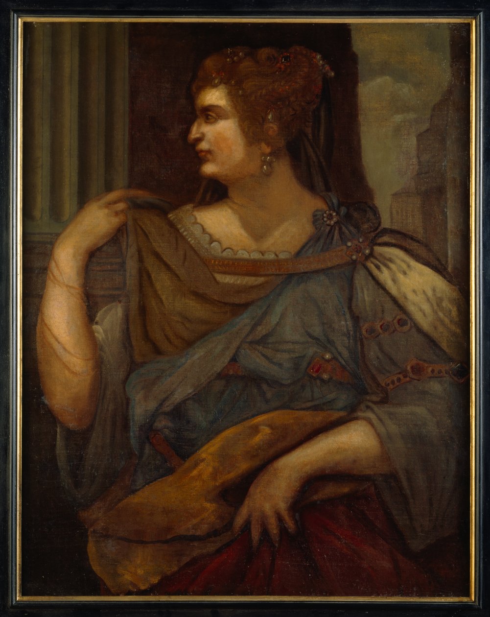Domitia Longina (tuval üzerine yağlıboya) by Aegidius (after) Sadeler or Saedeler
