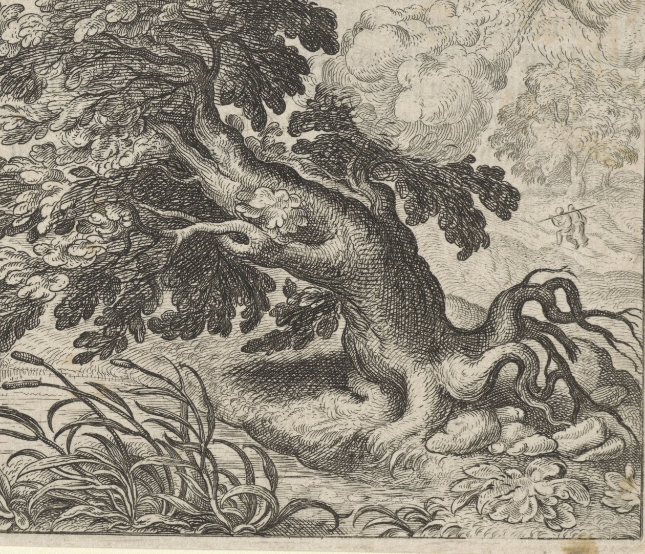 Kül ve Kamış Masalı by Egidius  Sadeler (II)