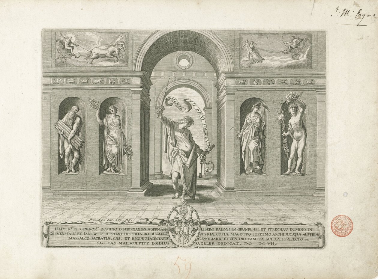 Janus ve dört mevsim On iki ay hakkında bir dizinin Başlık resmi On İki Ay (dizi adı) by Egidius  Sadeler (II)