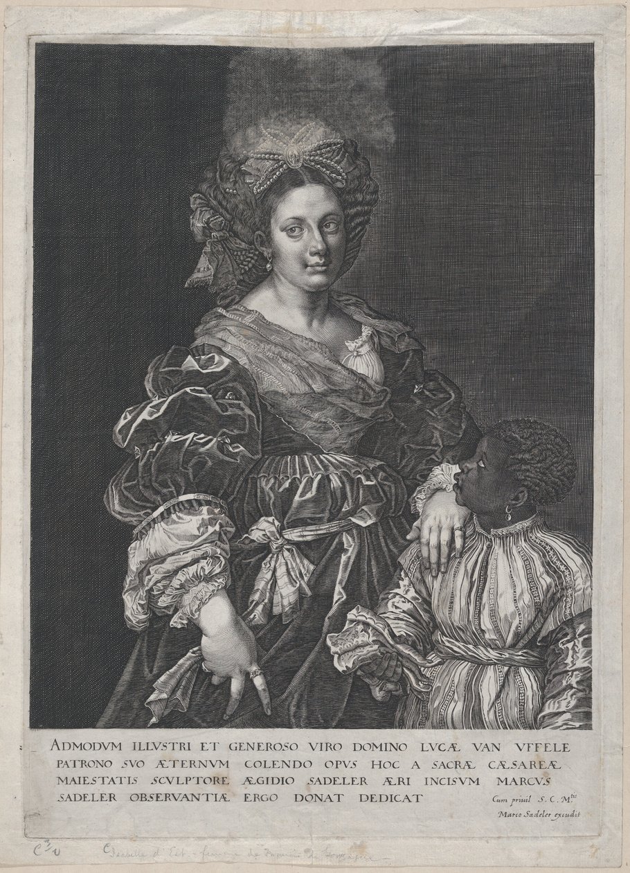 Kara Sayfalı Laura Dianti, 1600-1627. by Aegidius Sadeler II