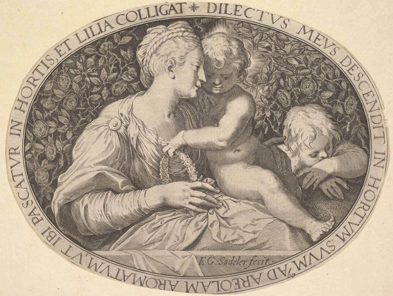 Madonna ve Child.n.d. by Aegidius Sadeler II