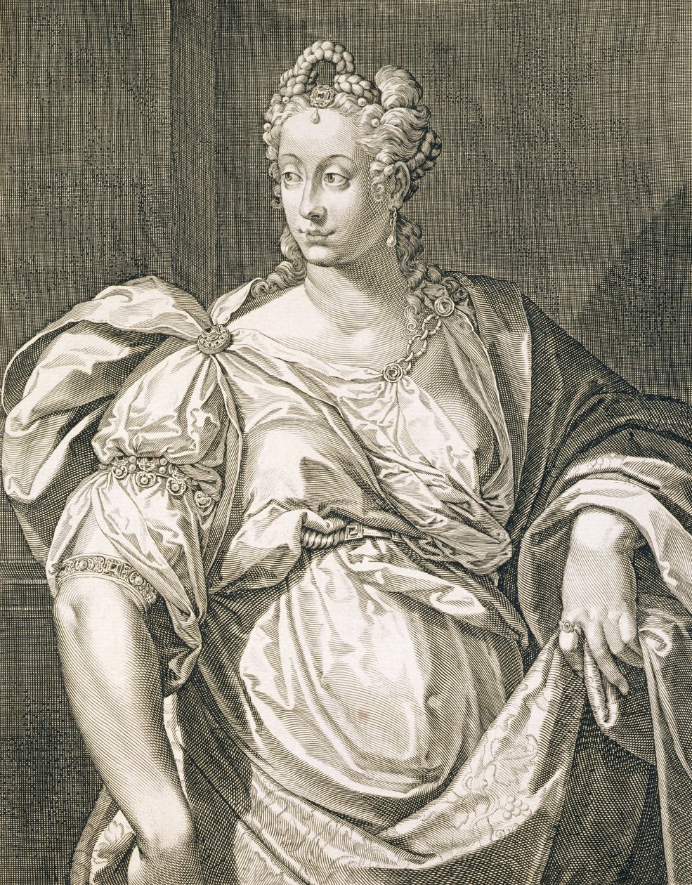 Livia Drusilla (MÖ 55 - MS 29) Octavianus'un karısı by Aegidius Sadeler or Saedeler