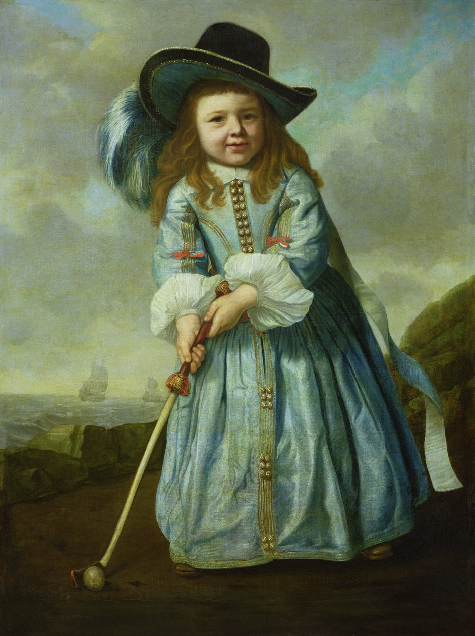 Golf oynayan çocuk by Aelbert Cuyp