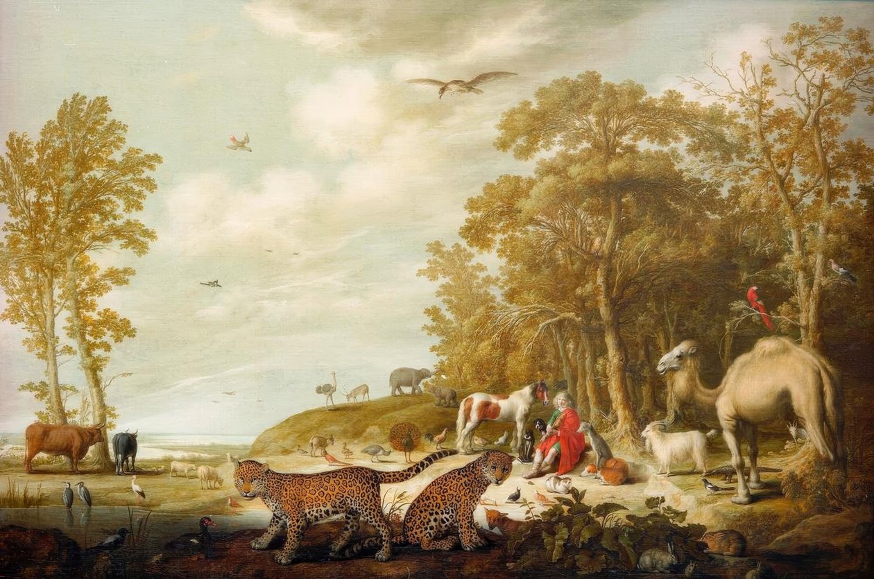 Bir manzarada hayvanlarla Orpheus by Aelbert Cuyp