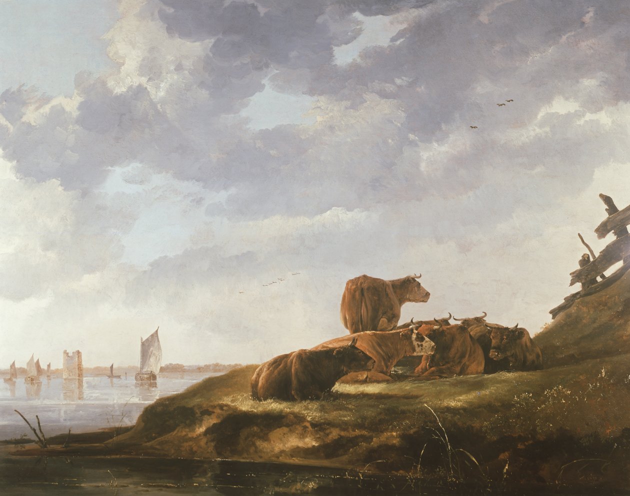Yedi İnek by Aelbert Cuyp