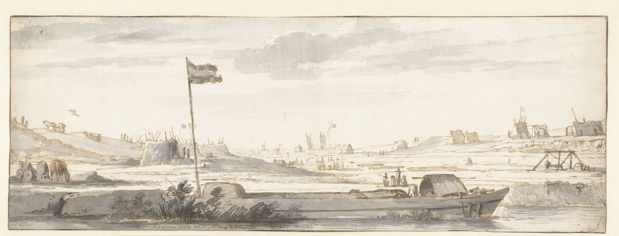 Mallegat'ın Dordrecht dışında kazılması, 1648 by Aelbert Cuyp (attributed to)