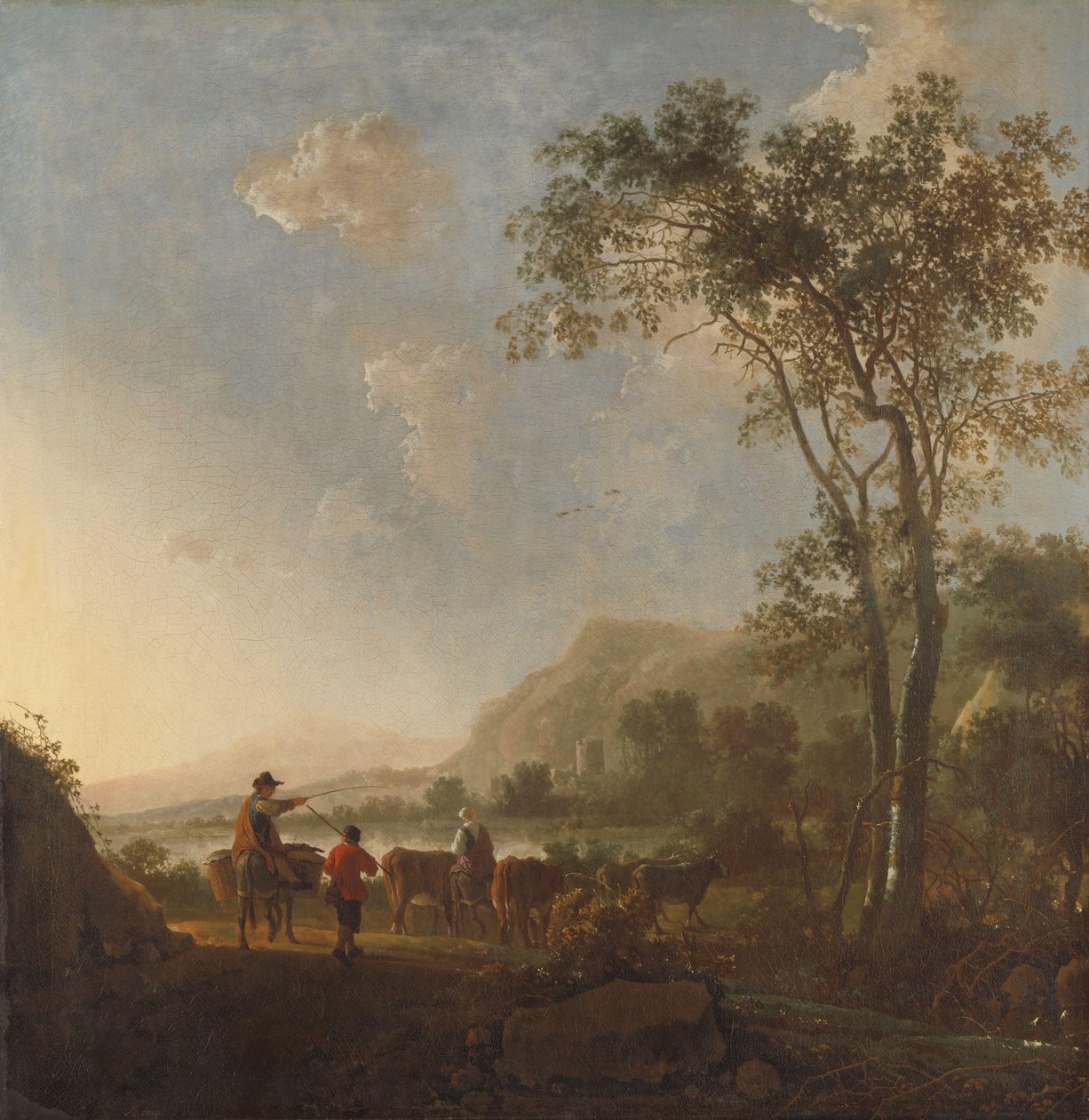 Çoban ve Sığırlarla Manzara by Aelbert Cuyp (follower of)