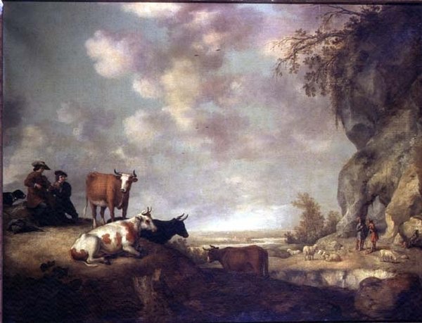 Çobanların Müzik Yaptıkları Manzara by Aelbert Cuyp