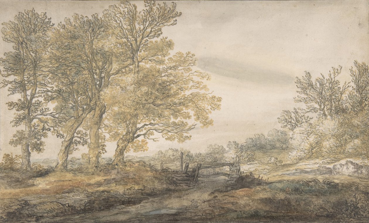 Ağaçlı Manzara, 1635-91. by Aelbert Cuyp